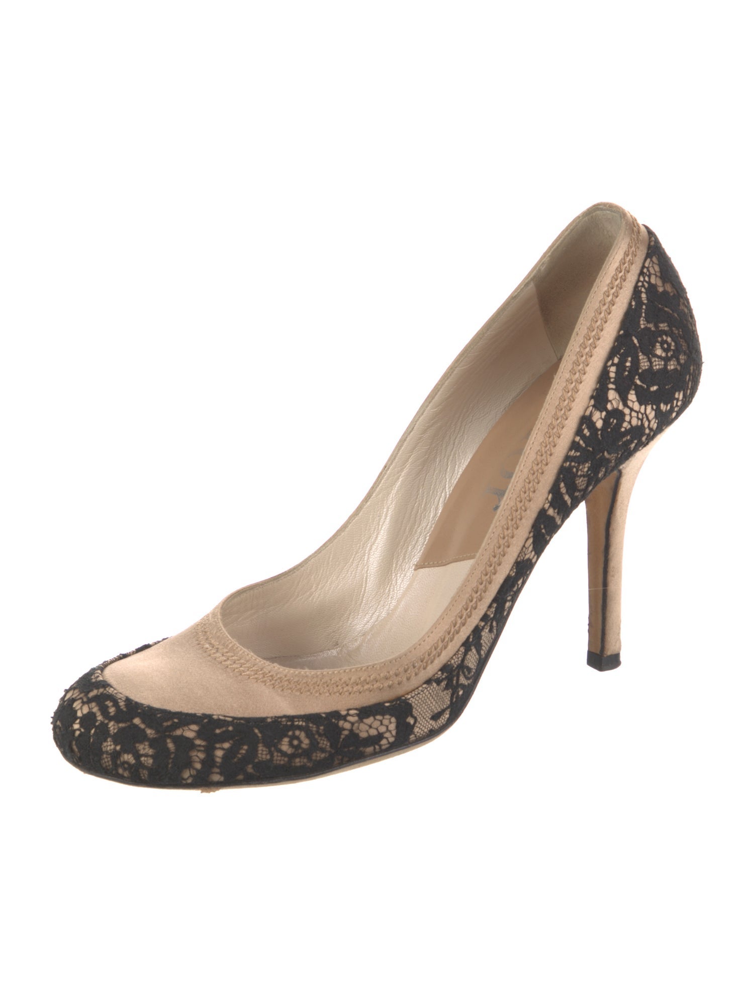 Christian Dior Satin Printed Pumps