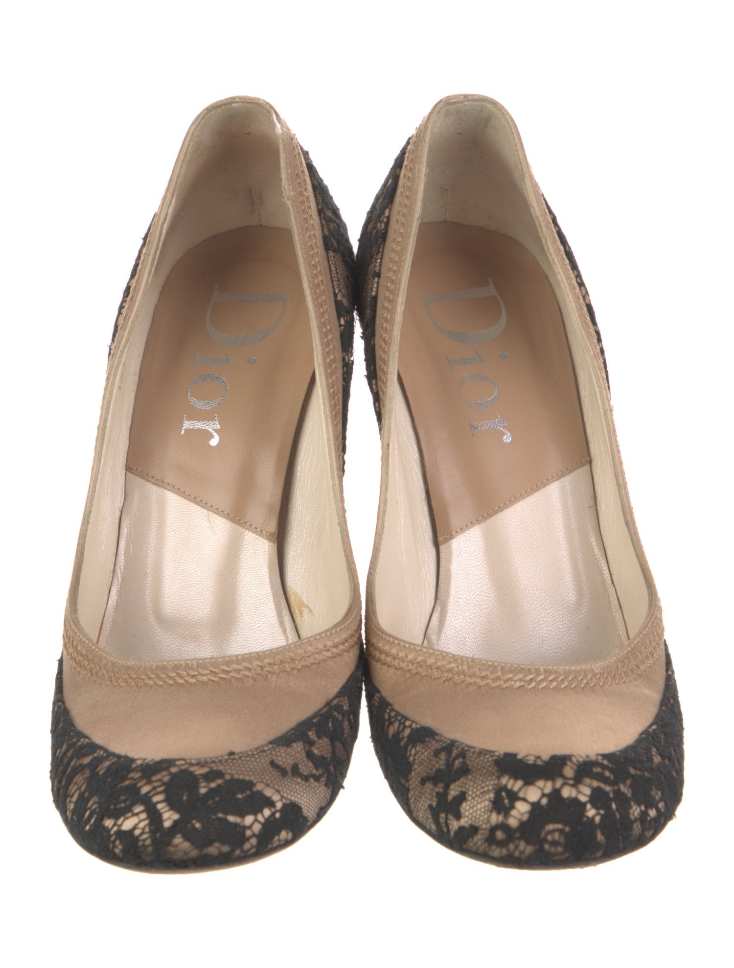 Christian Dior Satin Printed Pumps