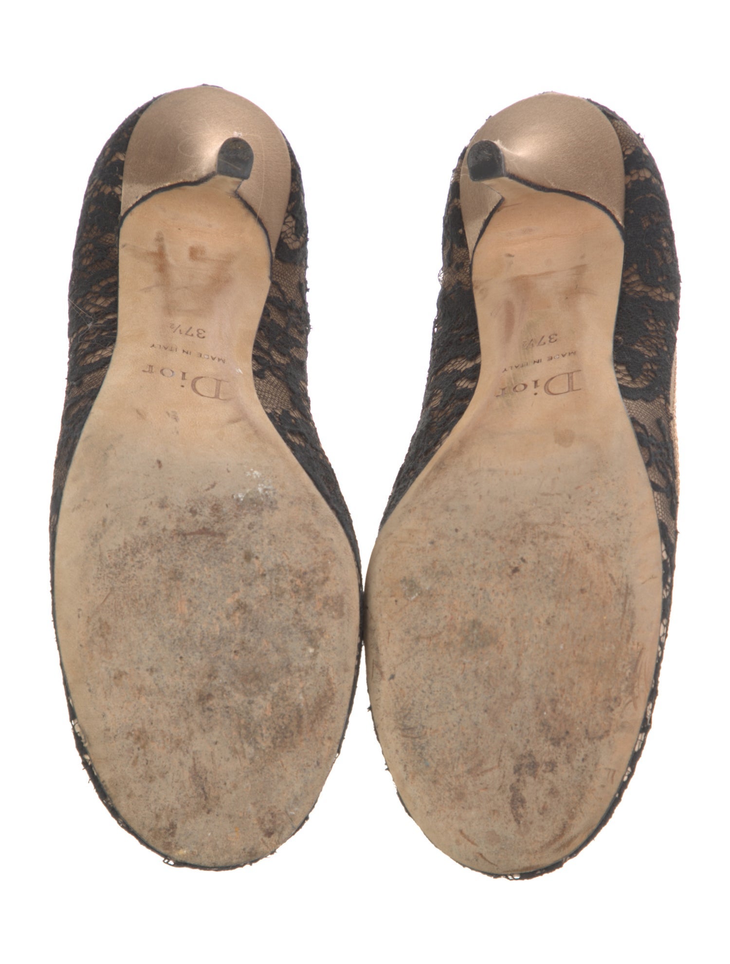 Christian Dior Satin Printed Pumps