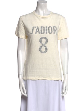 Christian Dior Graphic Print Crew Neck T-Shirt