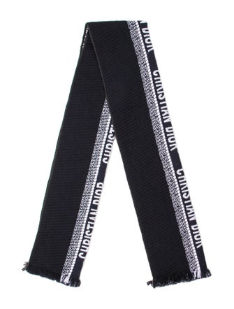 Christian Dior Wool Striped Scarf