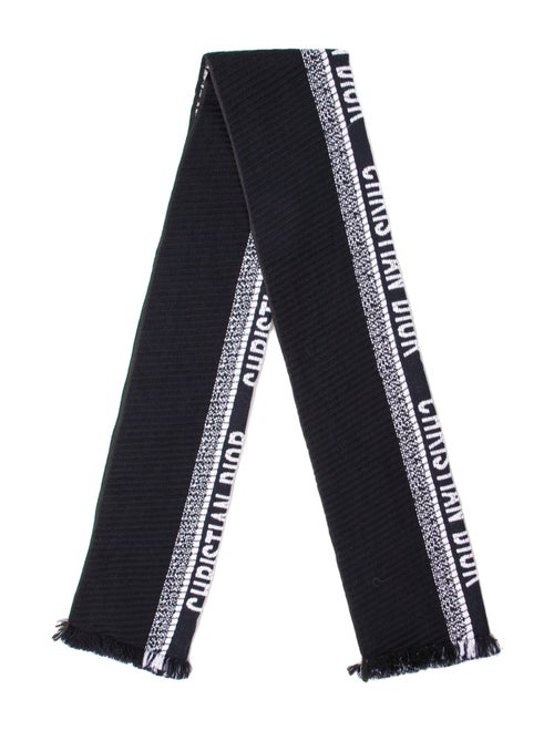Christian Dior Wool Striped Scarf