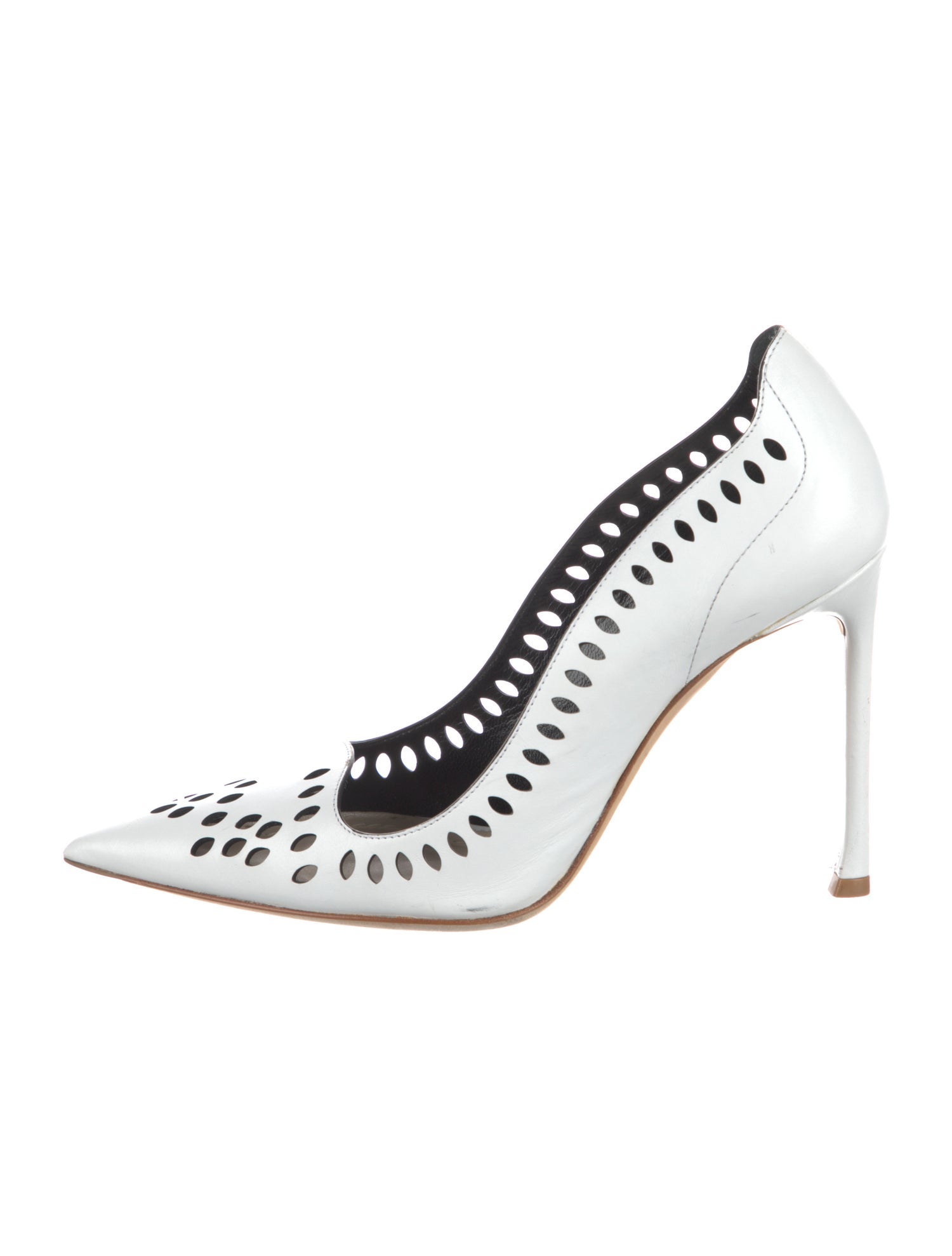 Christian Dior Leather Lasercut Accents Pumps