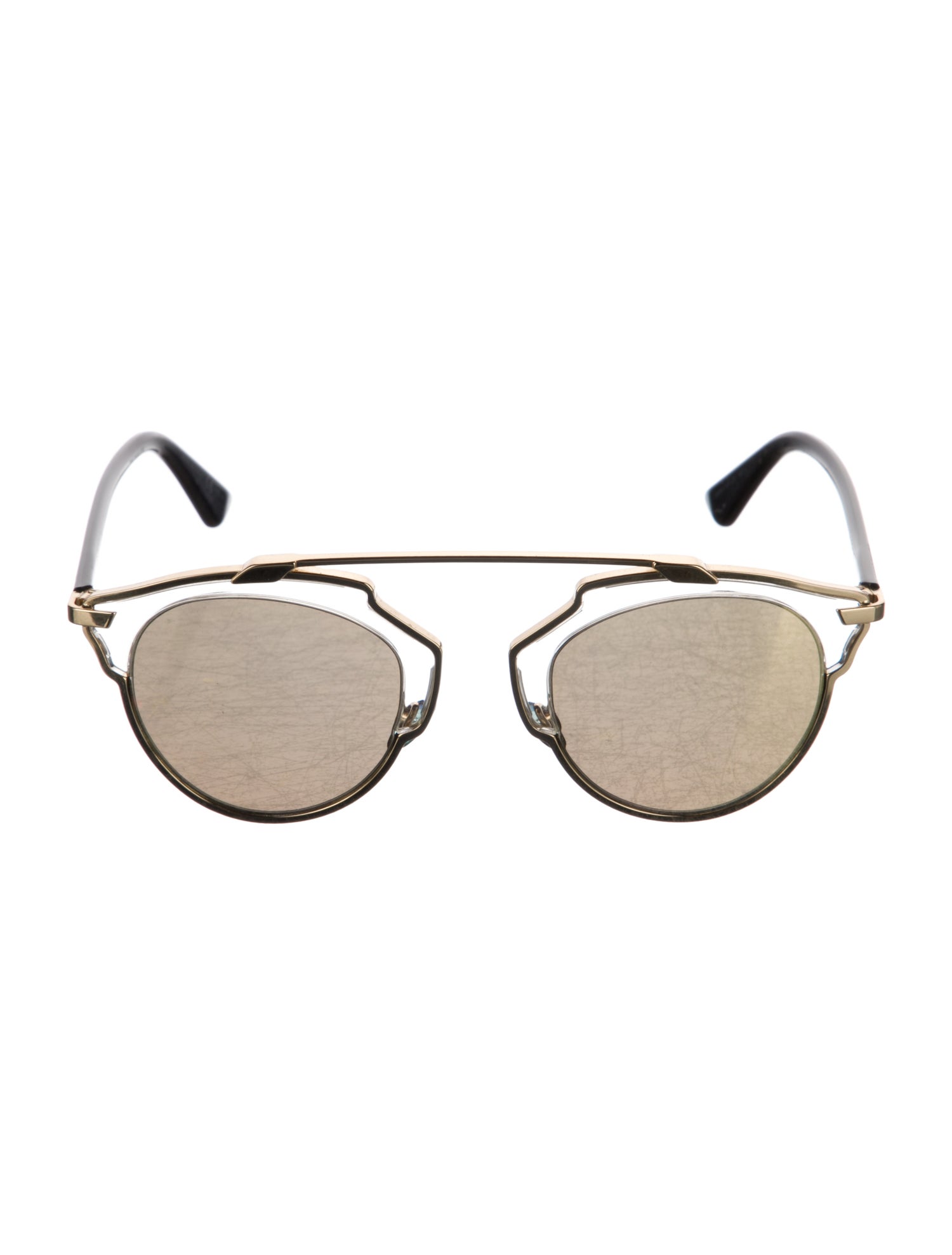 Christian Dior Round Mirrored Sunglasses
