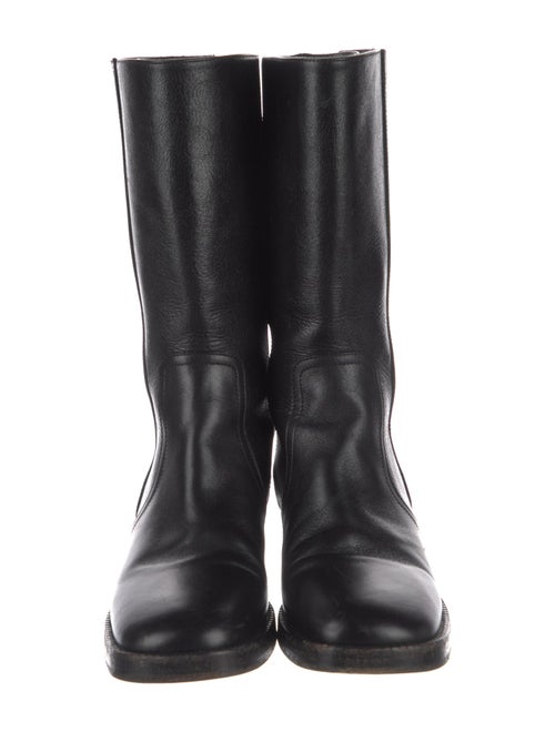 Christian Dior Leather Moto Boots