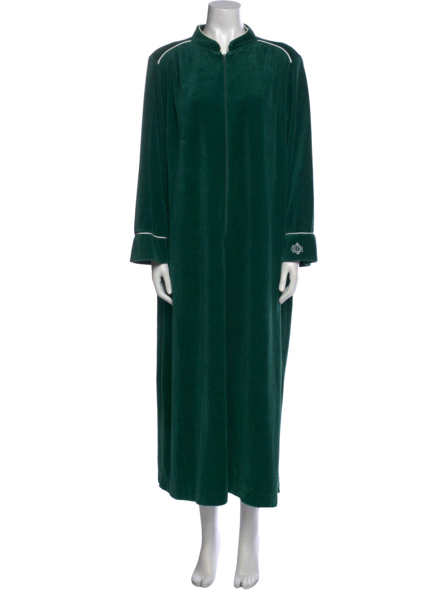 Christian Dior Vintage Embroidered Accent Robe