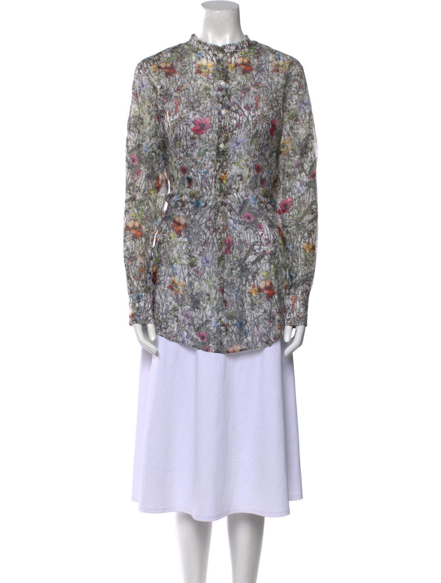 Christian Dior 2021 Floral Print Tunic