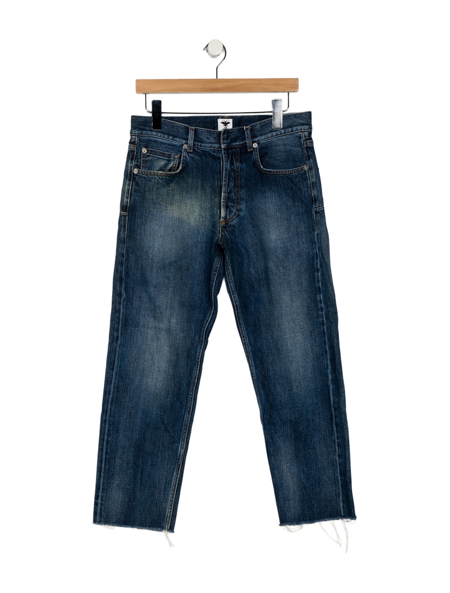 Christian Dior Mid-Rise Straight Leg Jeans