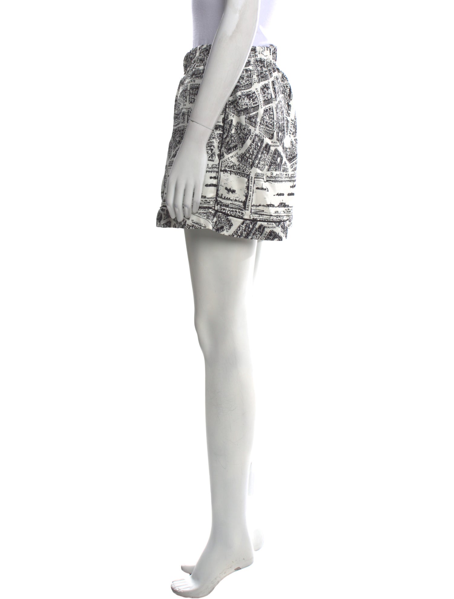 Christian Dior Plan de Motif Mini Shorts