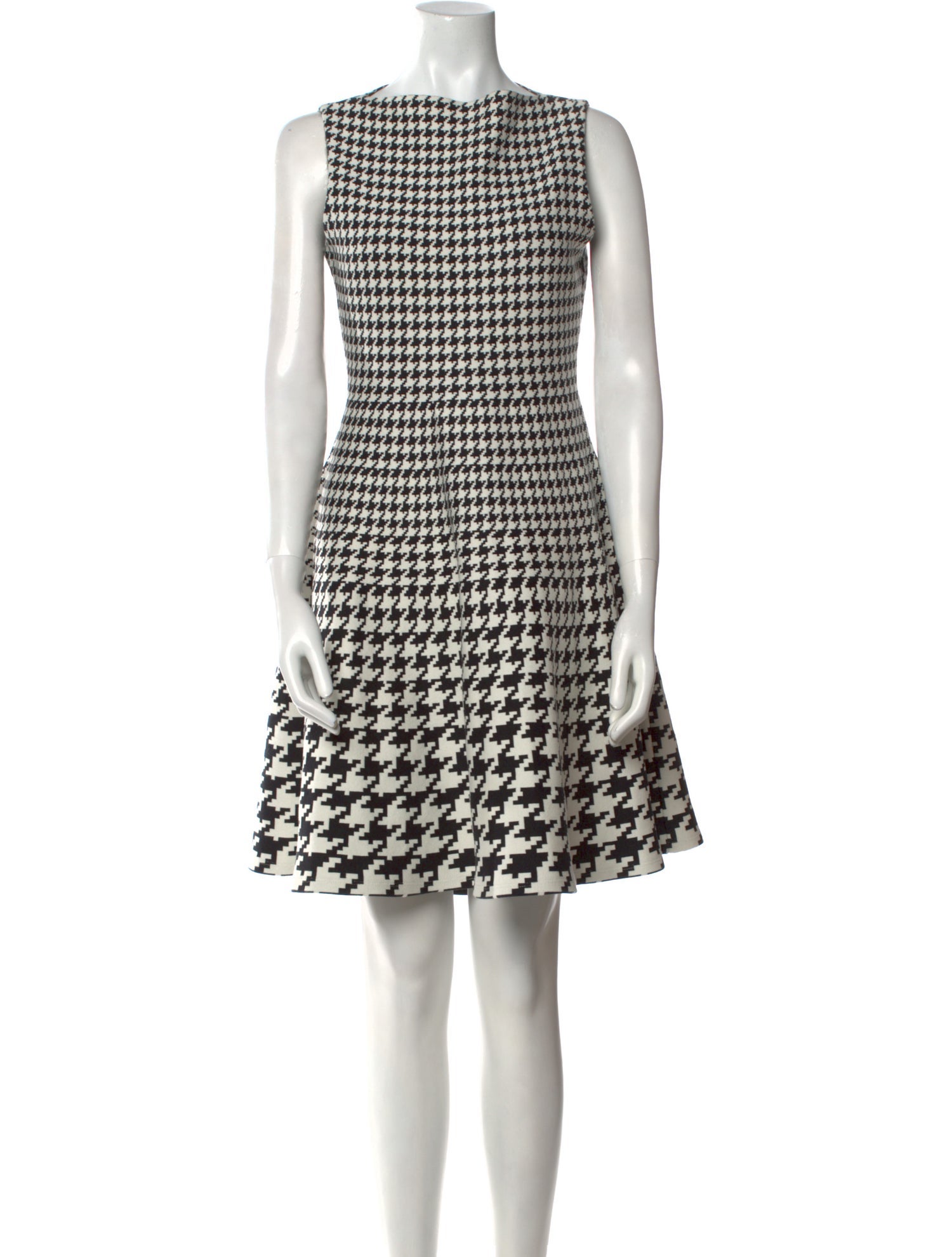 Christian Dior Houndstooth Print Mini Dress