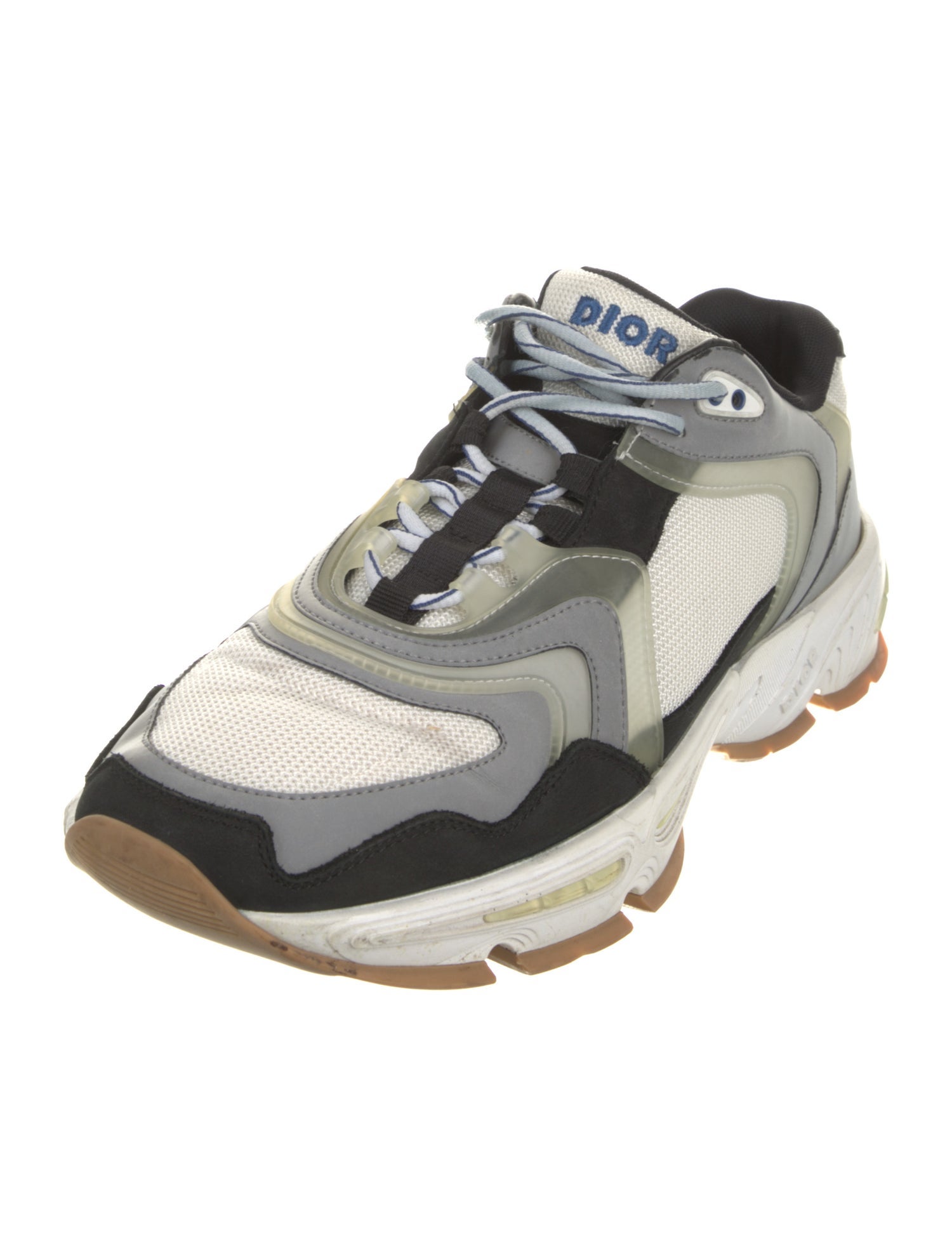Christian Dior Mesh Colorblock Pattern Chunky Sneakers