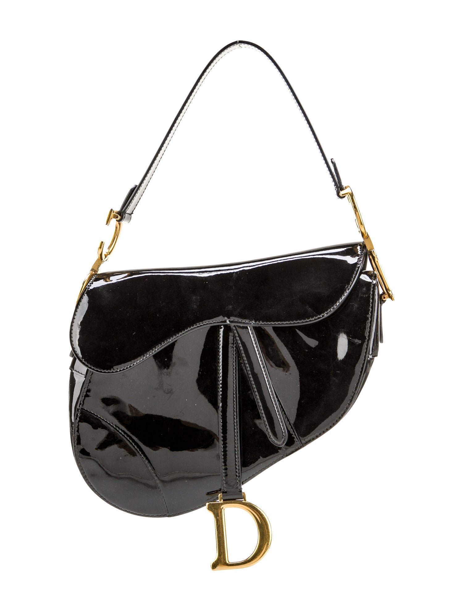 Christian Dior Patent Leather Saddle