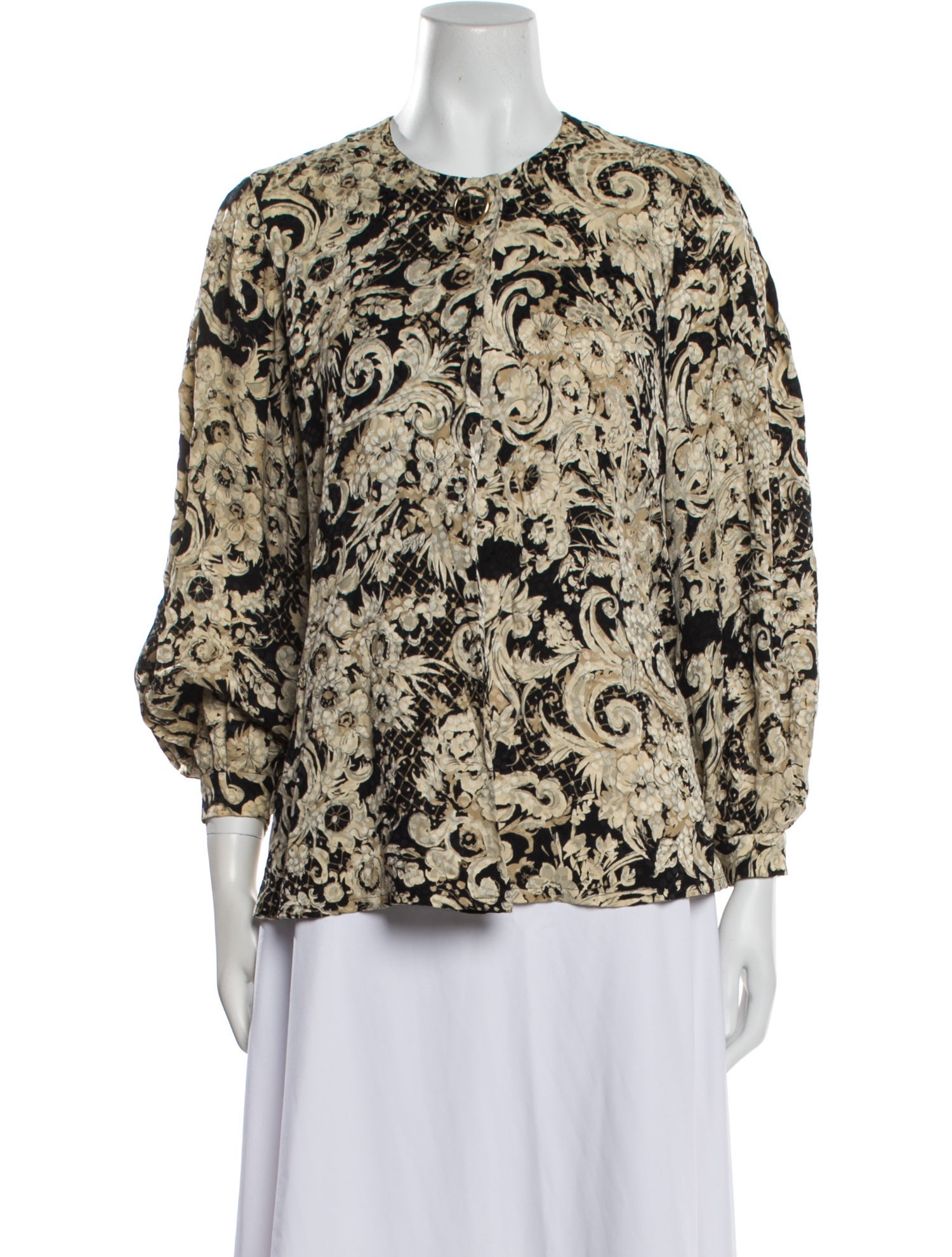 Christian Dior Silk Printed Blouse