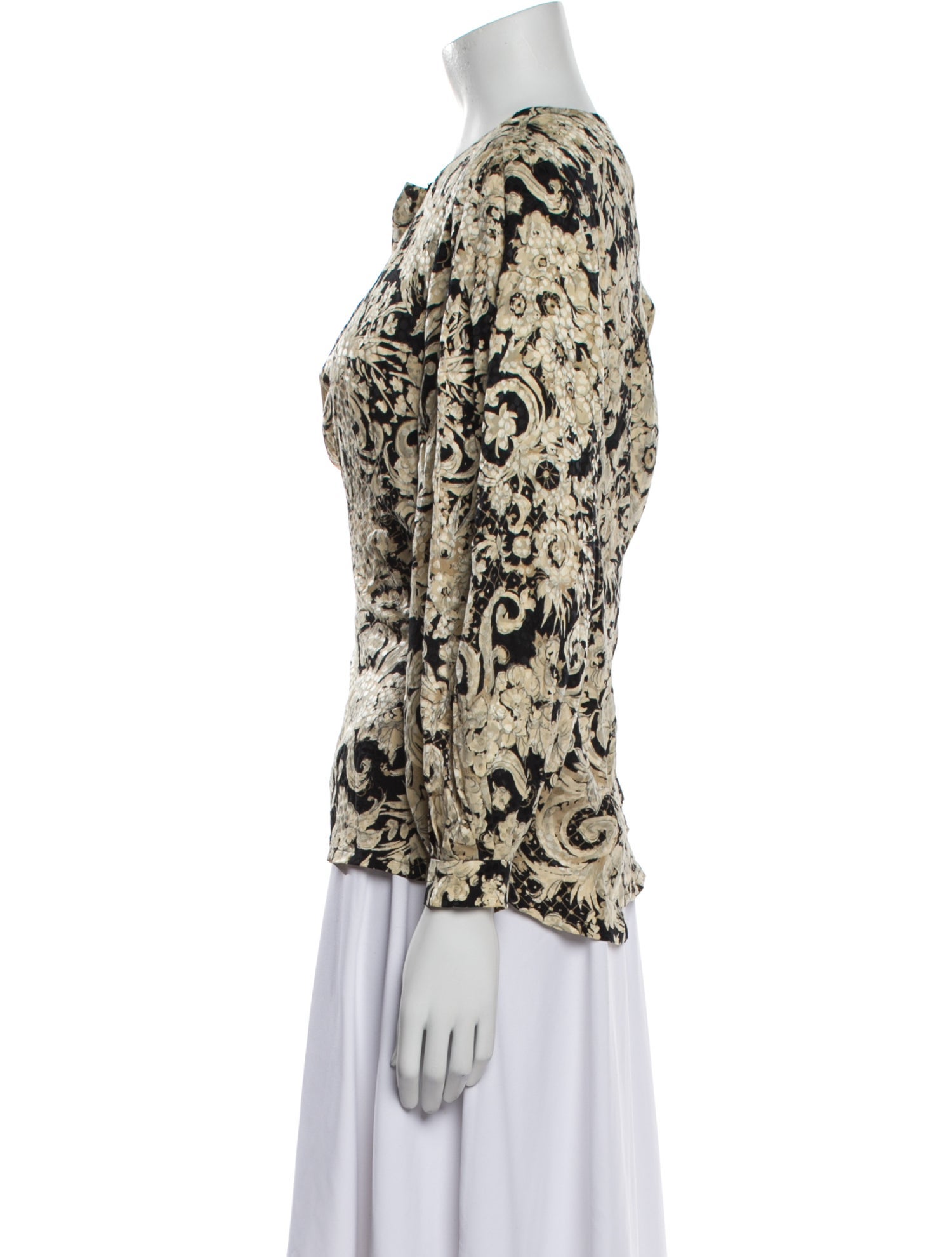 Christian Dior Silk Printed Blouse