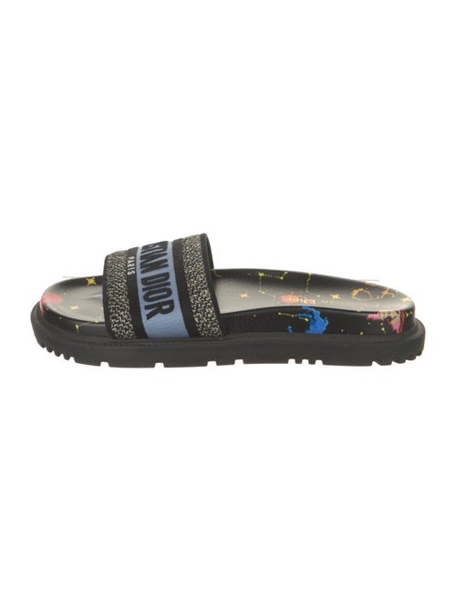 Christian Dior Canvas Printed Slides