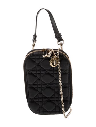 Christian Dior 2021 Cannage Lady Dior Phone Case Wristlet