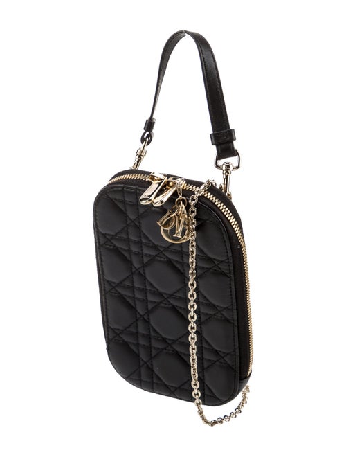 Christian Dior 2021 Cannage Lady Dior Phone Case Wristlet