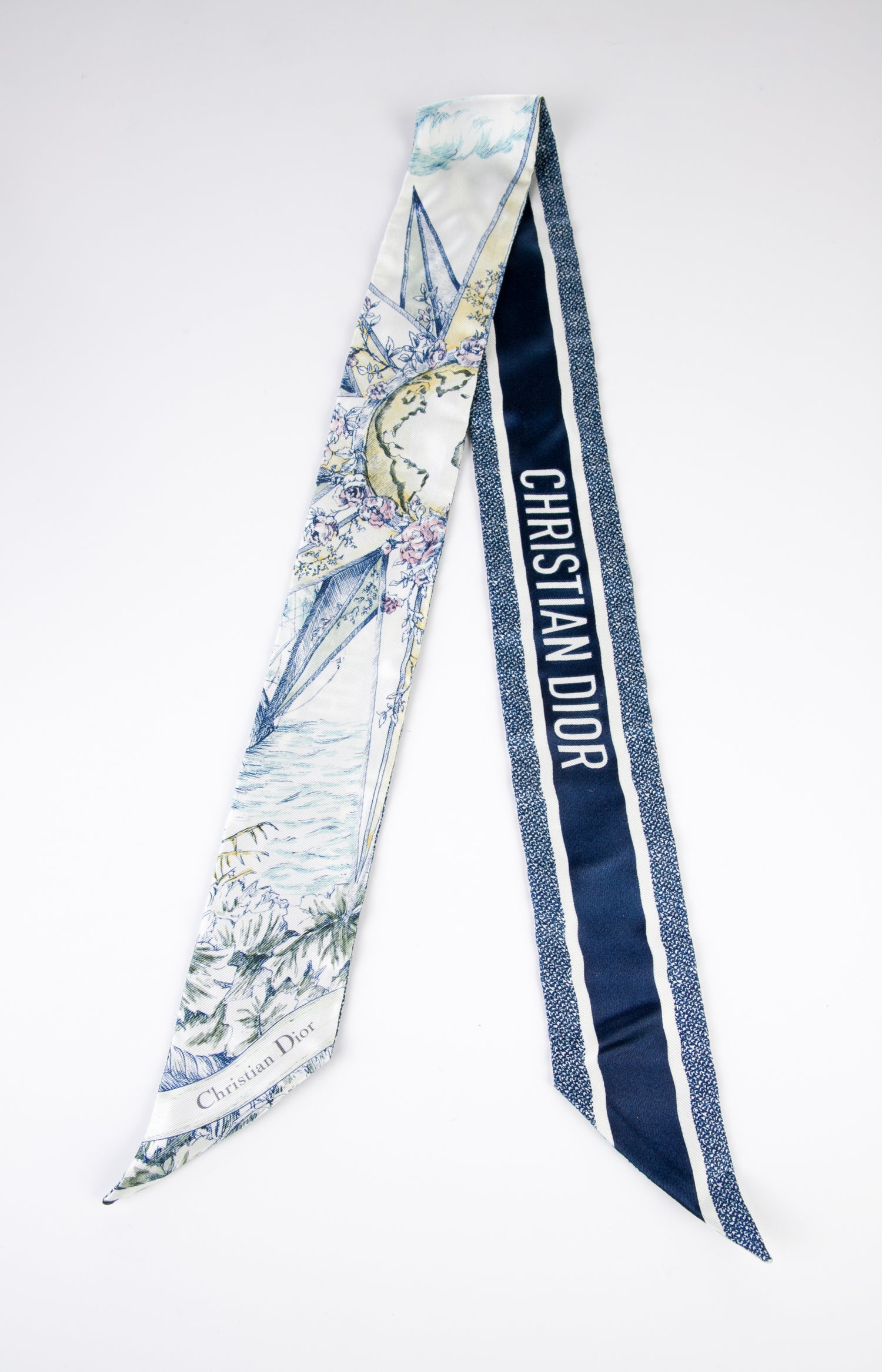 Christian Dior Silk Printed Bandeau