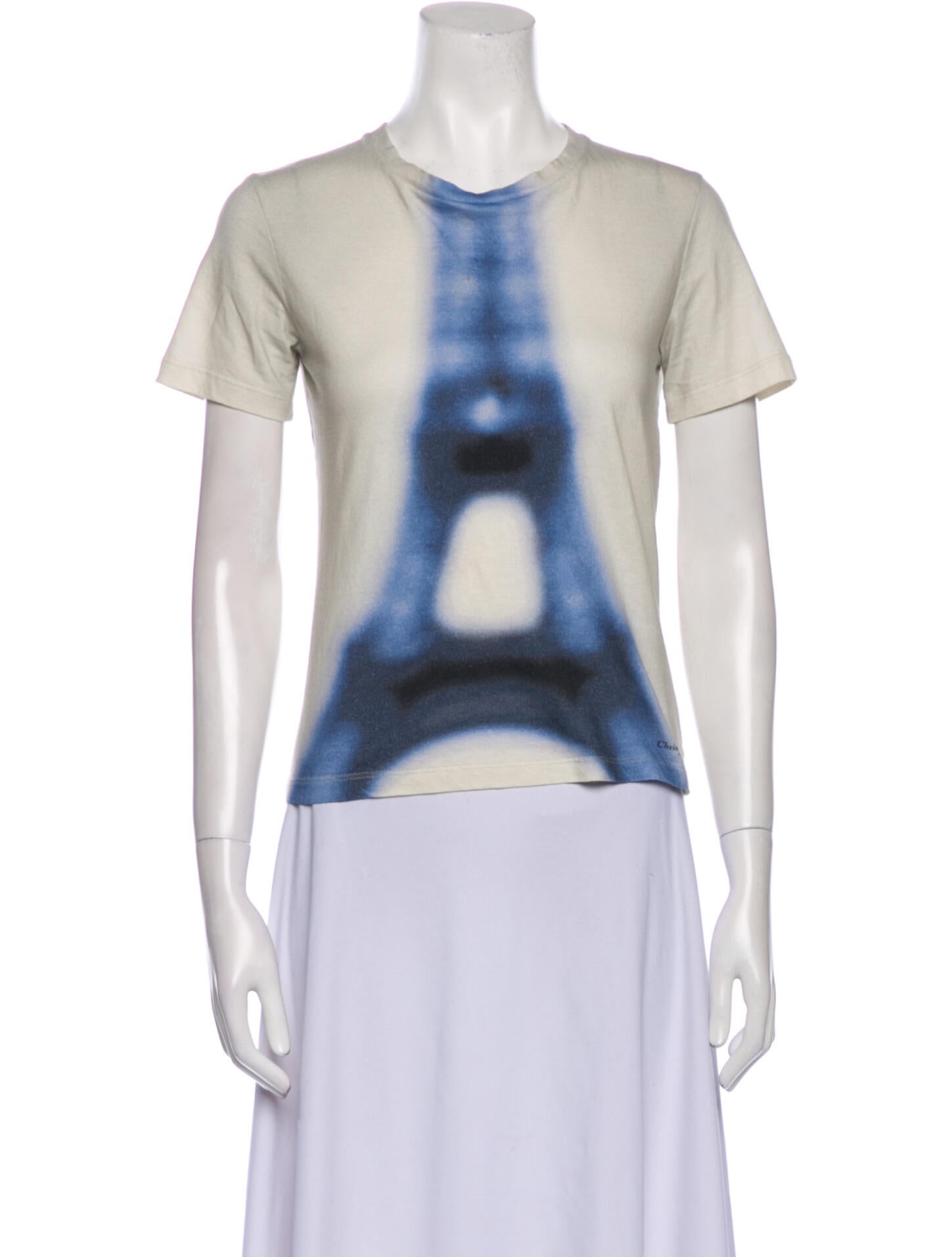 Christian Dior Tie-Dye Print Crew Neck T-Shirt