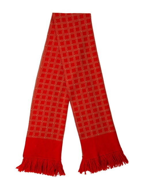 Christian Dior Plaid Print Scarf