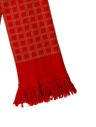 Christian Dior Plaid Print Scarf