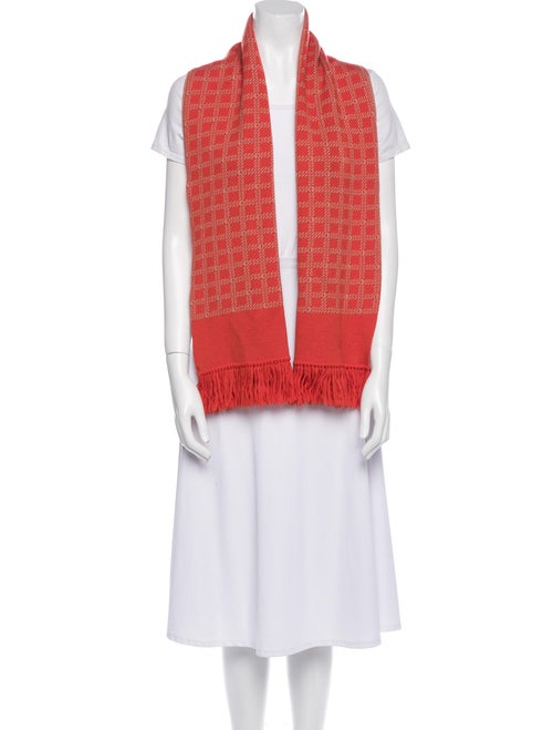 Christian Dior Plaid Print Scarf