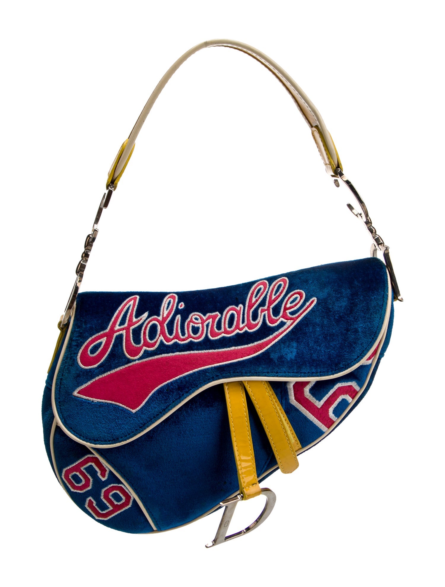 Christian Dior Velvet Vintage Saddle