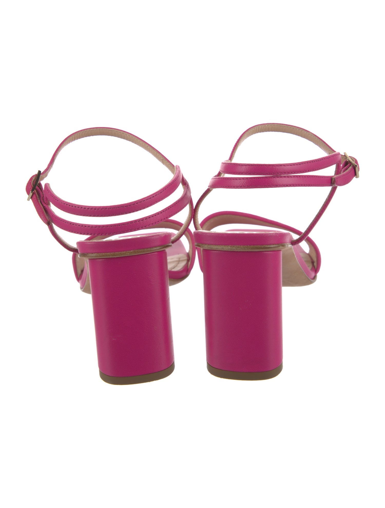 Christian Dior Leather Embroidered Accent Sandals