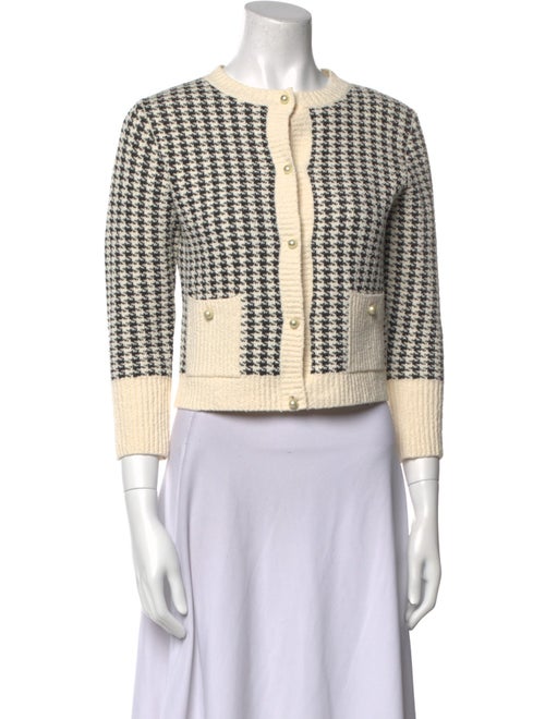 Christian Dior 2023 Houndstooth Print Sweater