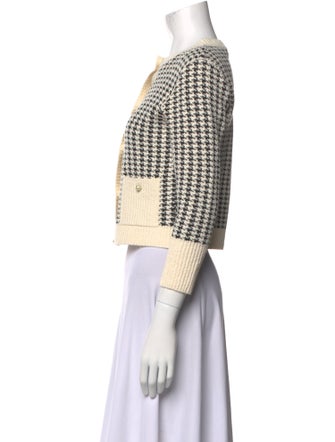 Christian Dior 2023 Houndstooth Print Sweater