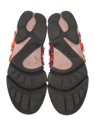 Christian Dior Mesh Sequin Embellishments Sneakers