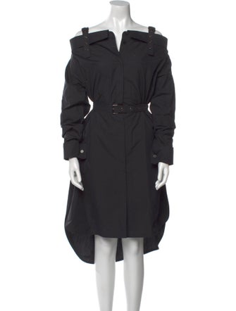 Christian Dior V-Neck Midi Length Dress