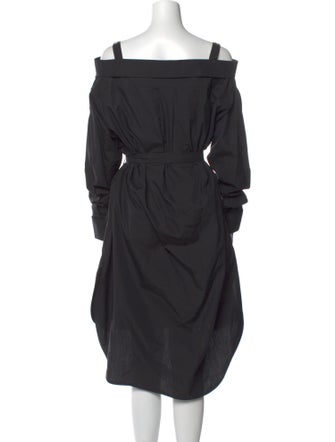 Christian Dior V-Neck Midi Length Dress