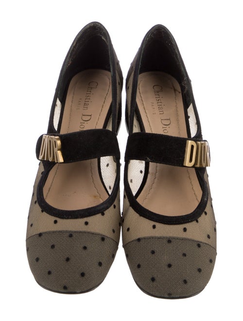 Christian Dior Mesh Graphic Print Pumps
