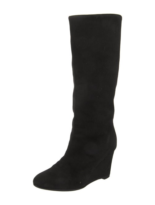 Christian Dior Suede Colorblock Pattern Boots