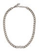 Christian Dior Crystal Italic Chain Necklace
