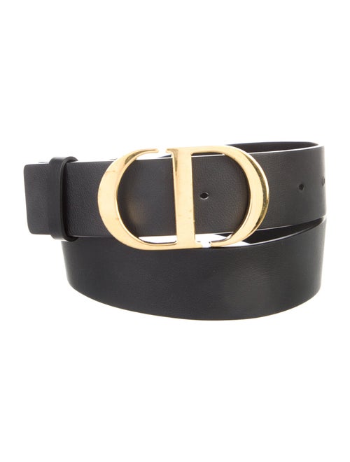 Christian Dior Signature Logo Leather Waist Belt