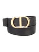 Christian Dior Signature Logo Leather Waist Belt