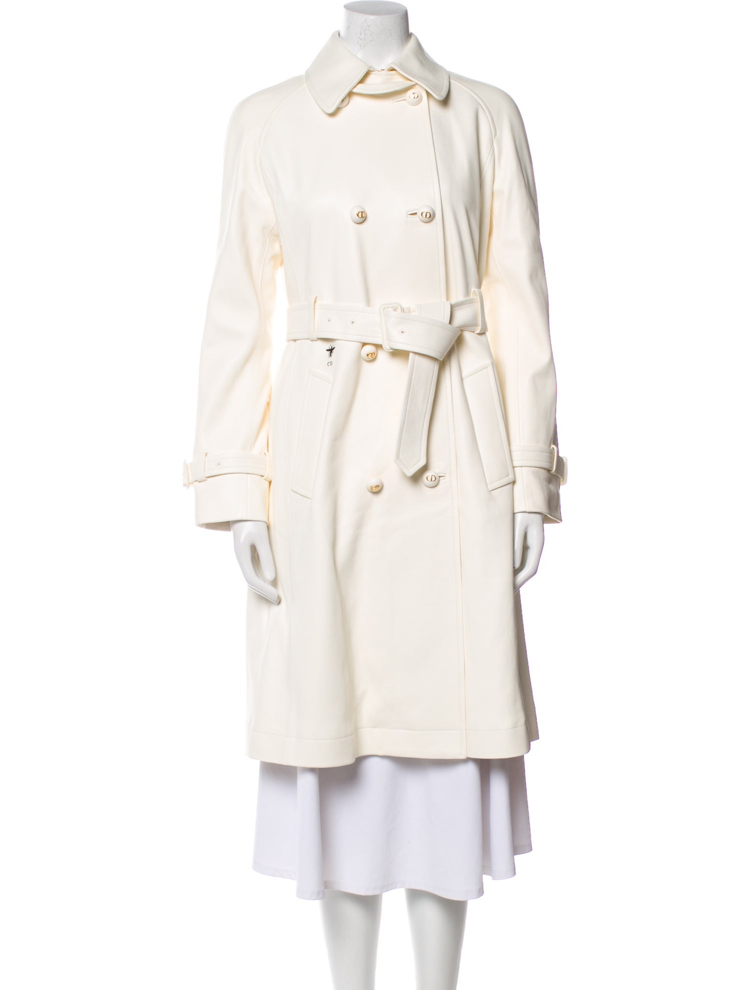 Christian Dior Leather Trench Coat w/ Tags