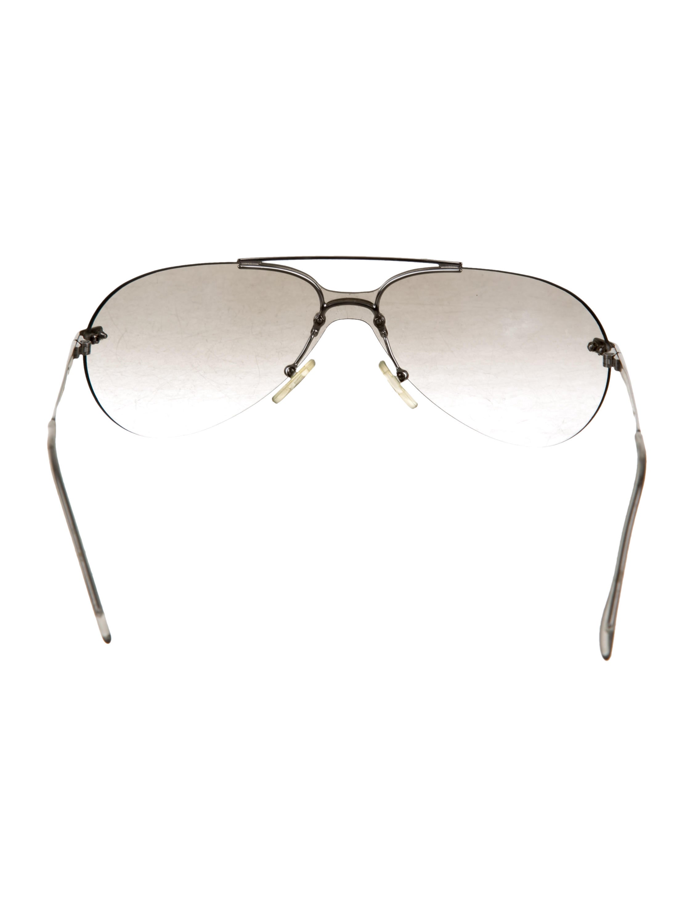 Christian Dior Mini Aviator Sunglasses - Silver Sunglasses