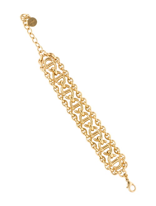 Christian Dior CD Navy Link Bracelet