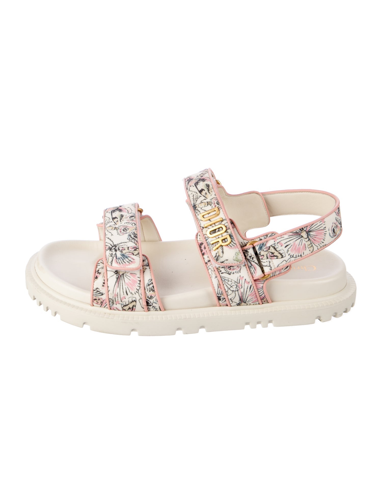 Christian Dior Canvas Printed Sandals