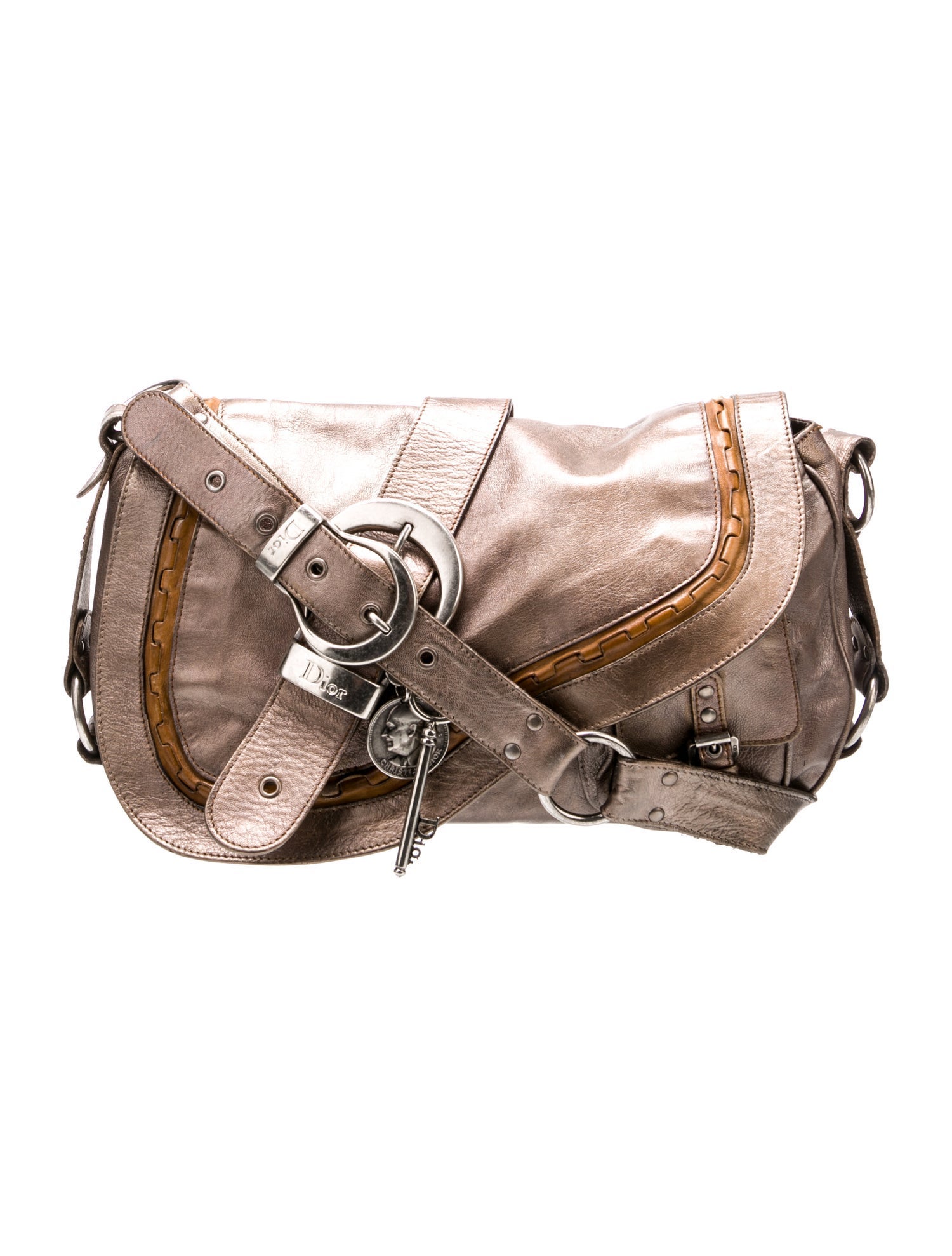 Christian Dior Leather Gaucho Saddle Vintage