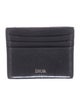 DIOR MEN Oblique Jacquard Leather Card Holder