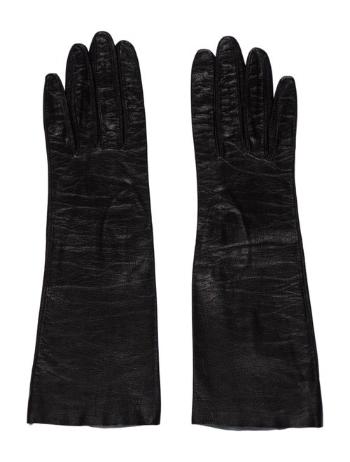 Christian Dior Solid Leather Gloves