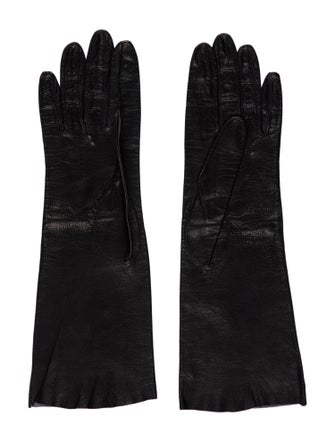 Christian Dior Solid Leather Gloves