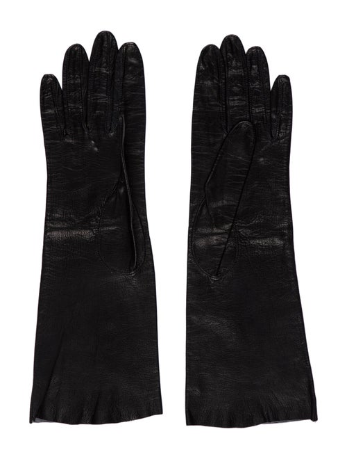 Christian Dior Solid Leather Gloves