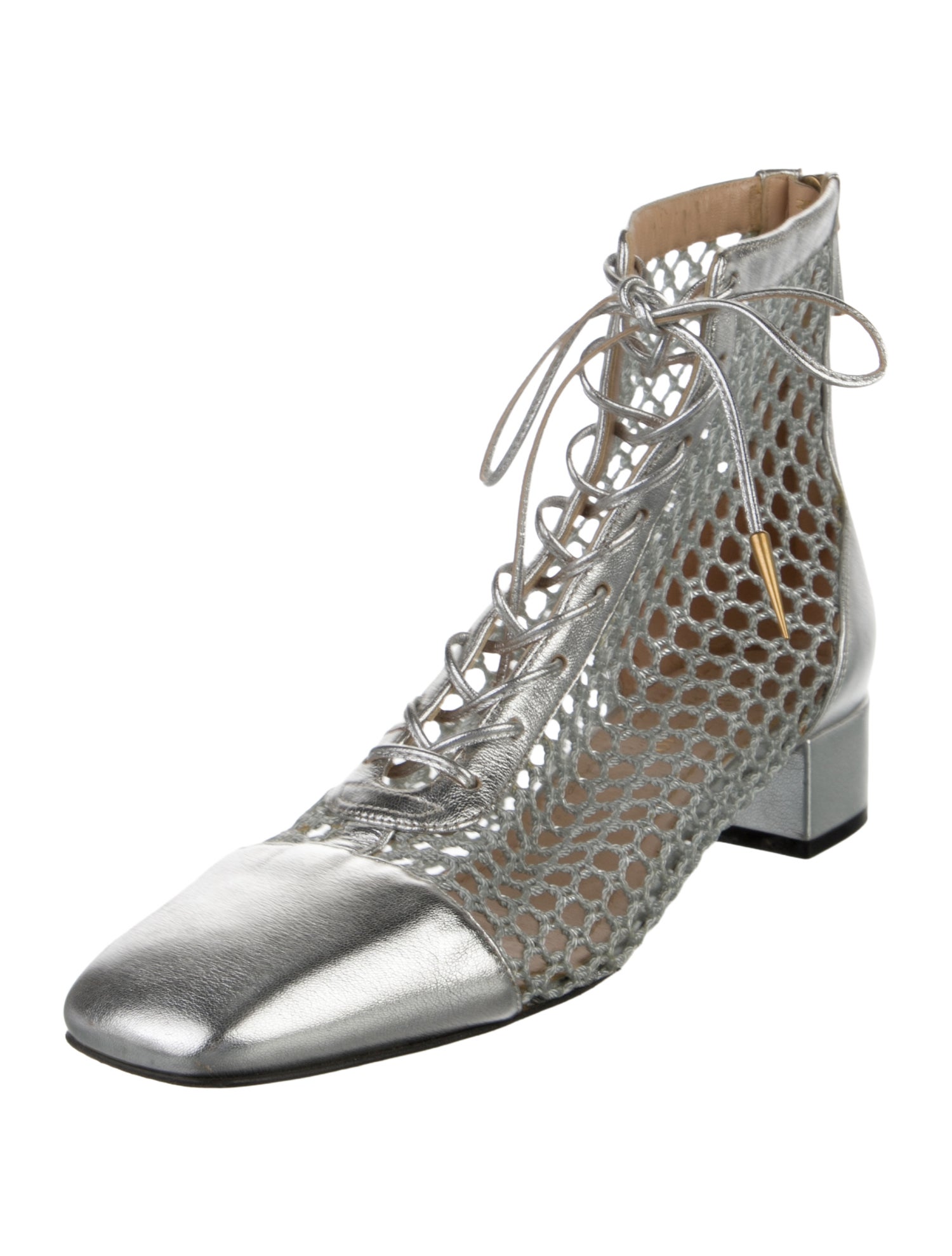 Christian Dior Leather Lace-Up Boots