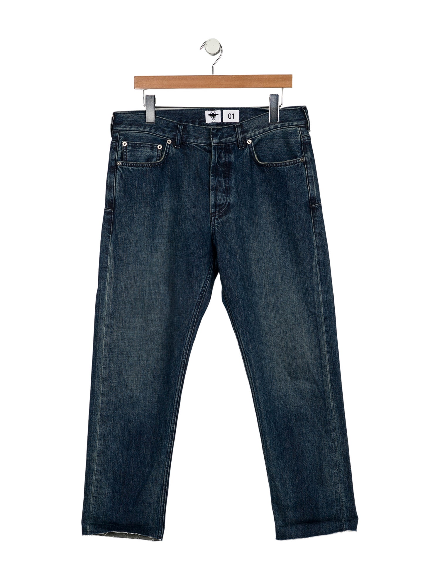 Christian Dior High-Rise Straight Leg Jeans
