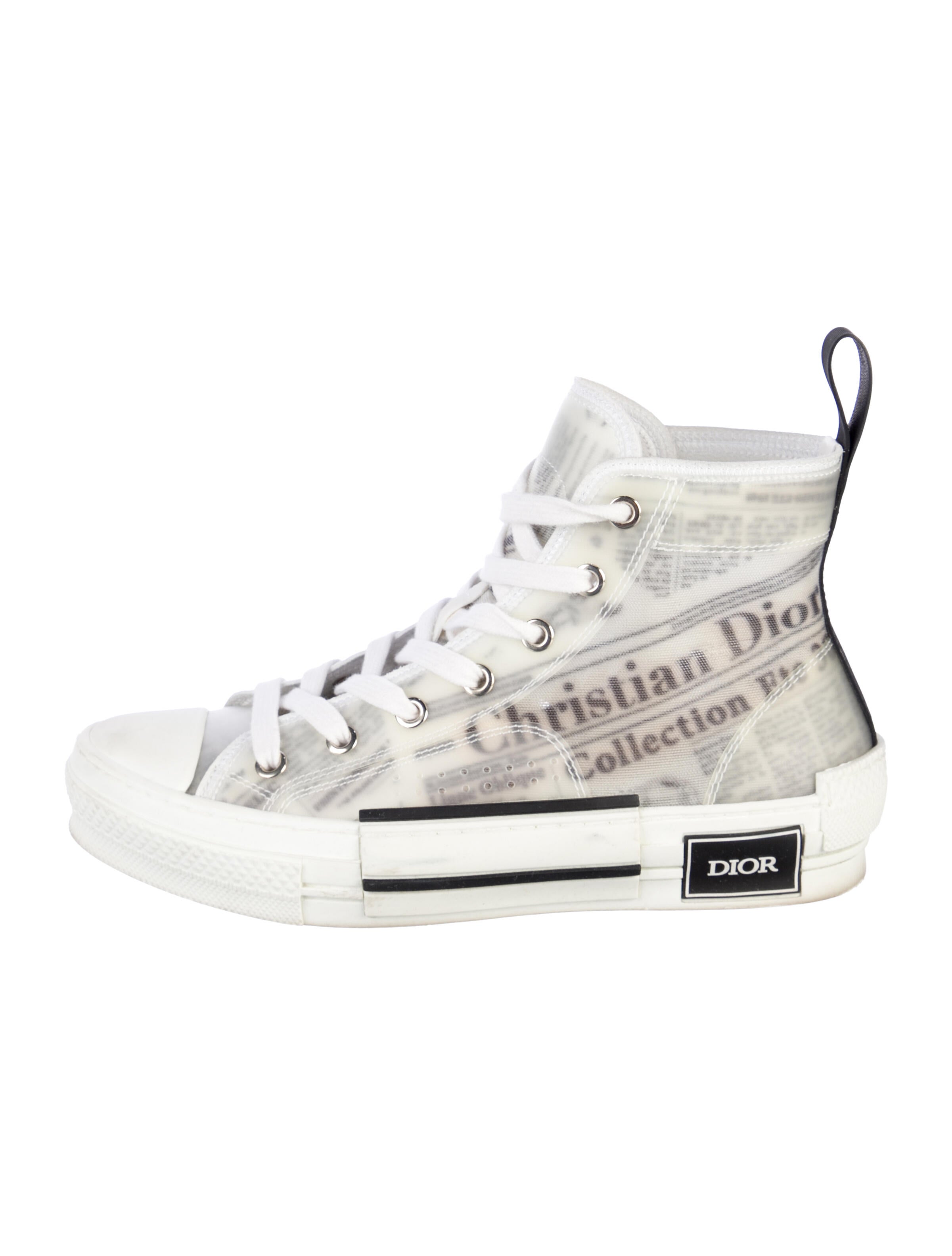 DIOR x Daniel Arsham B23 'Newspaper Print' Sneakers
